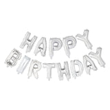 Globos Folienballon Text Alles Gute zum Geburtstag Silber