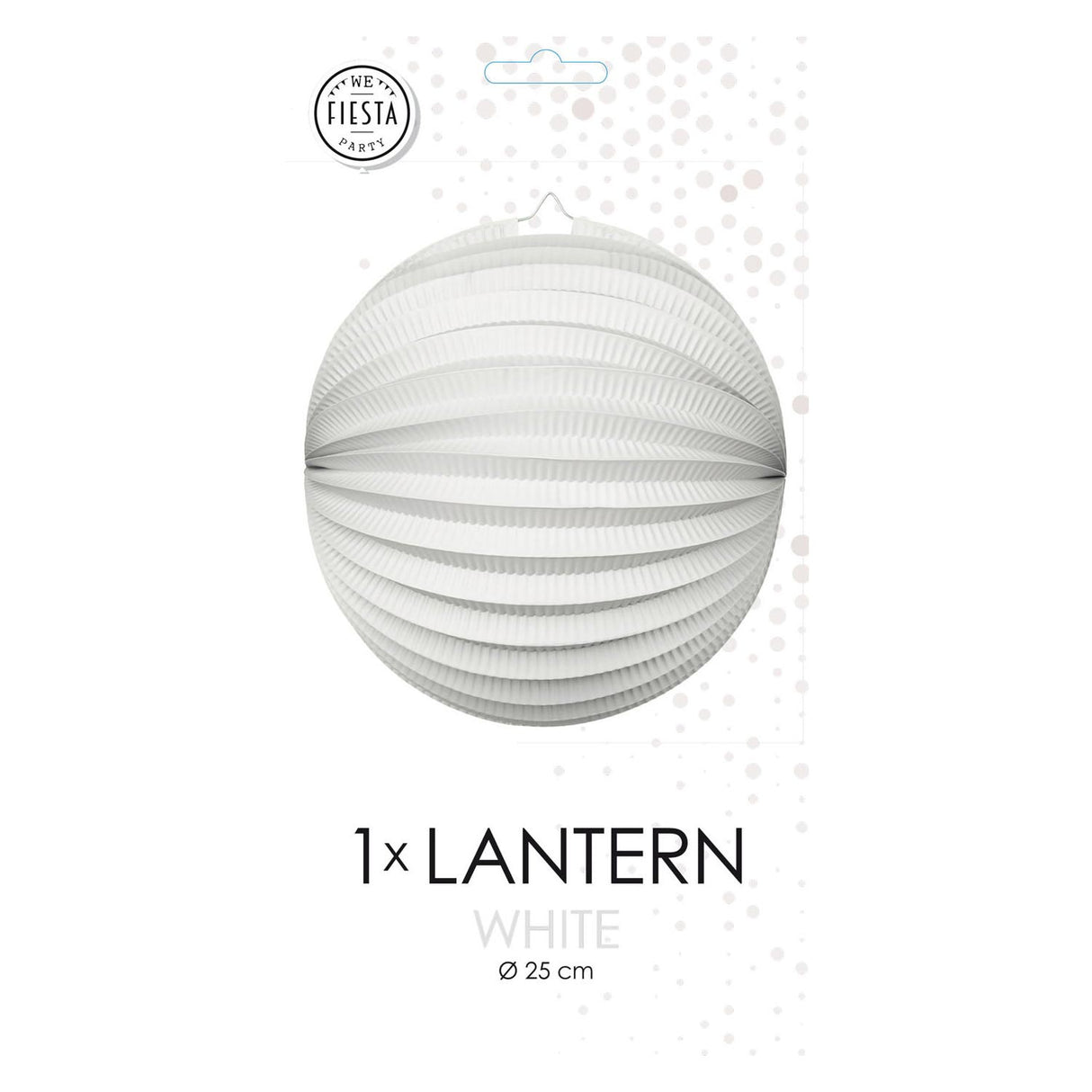 Globos Paper Lanterne omkring hvidt, 25 cm