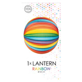 Globos Papierlaterne rund Regenbogen, 25cm