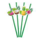 Globos Papierstrohhalme Obst Aloha - 6 Stk.