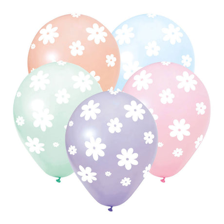 Globos Luftballons 12 Zoll Gänseblümchen - 8 Stk.