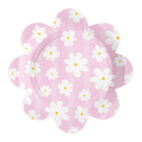 Globos papieren borden 23cm madeliefjes - 8st.