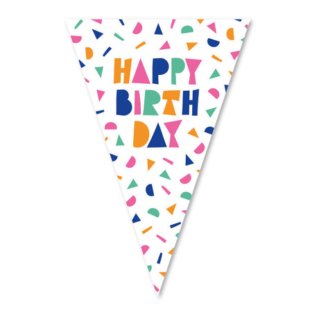 Globos Fahnenlinie Happy Birthday - 10m