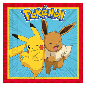 Globos Papierservietten 33x33cm Pokémon - 20 Stk.