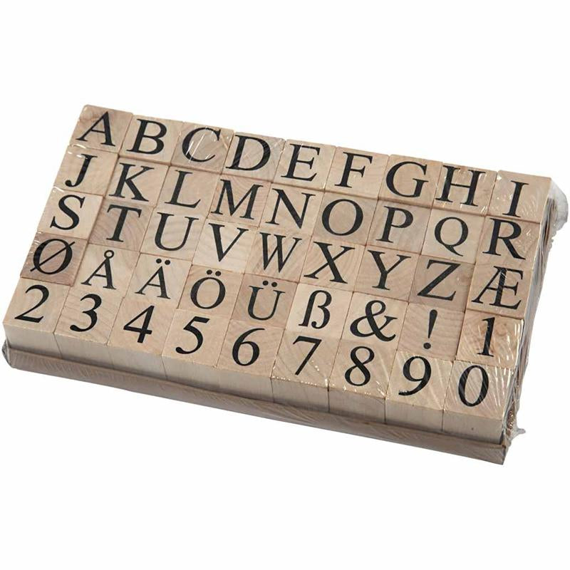 Creativ Company Holzstempel -Set, 45DLG.