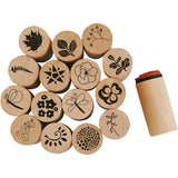 Creativ Company Deco Art Stempel Blumen und Blätter, 15dlg.