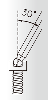 ICetoolz Twinhead -Schraubenschlüssel 7m60 6 mm Allen Keys