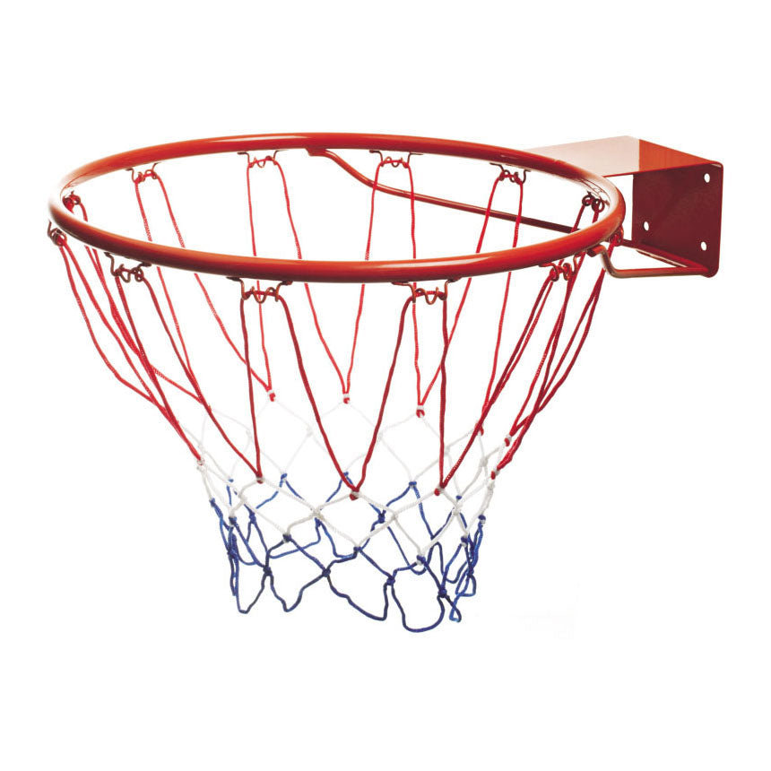 Anneau de basket-ball Mondo avec filet, 46 cm