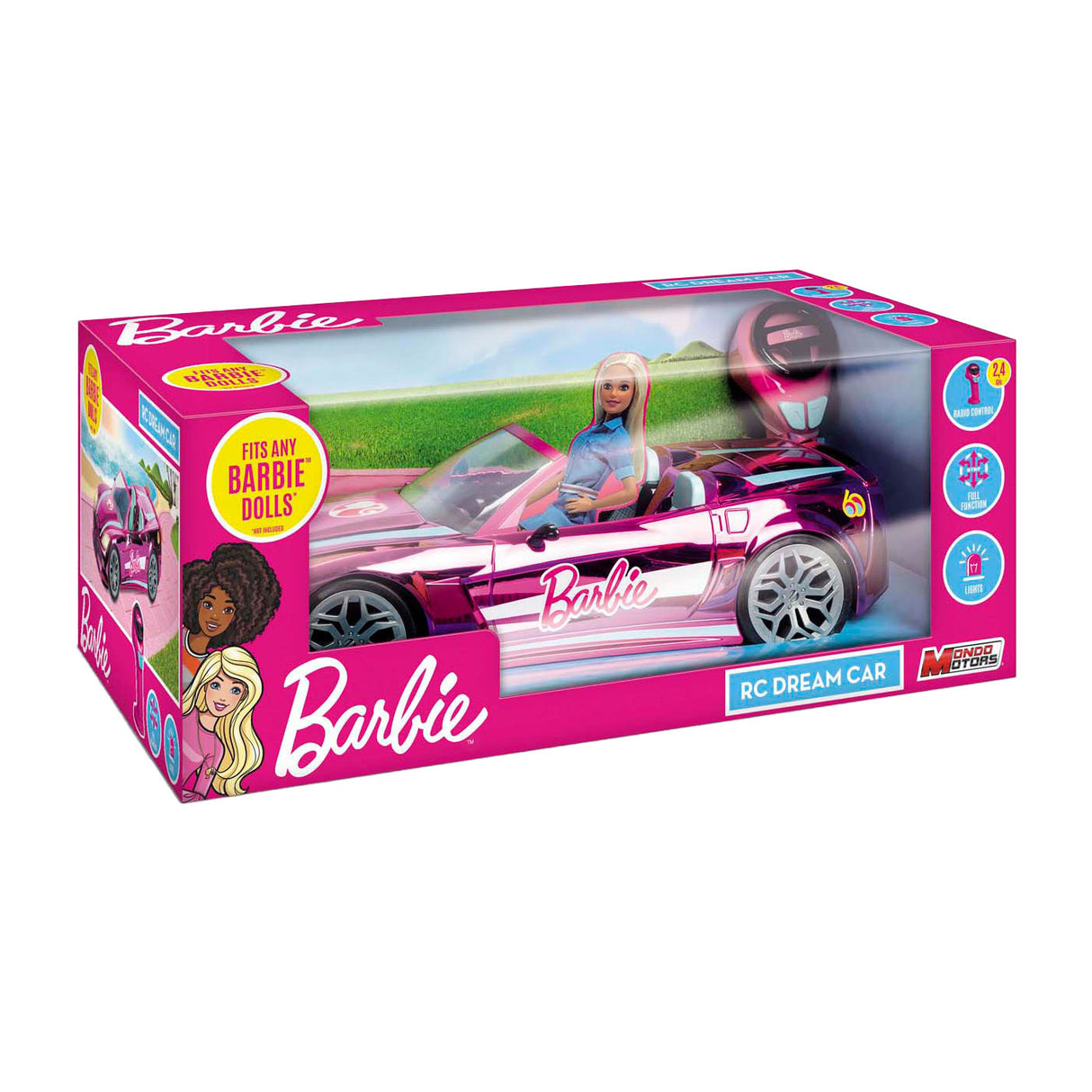 Mattel Mondo Motors RC kontrolovatelné automobily Chromed Pink