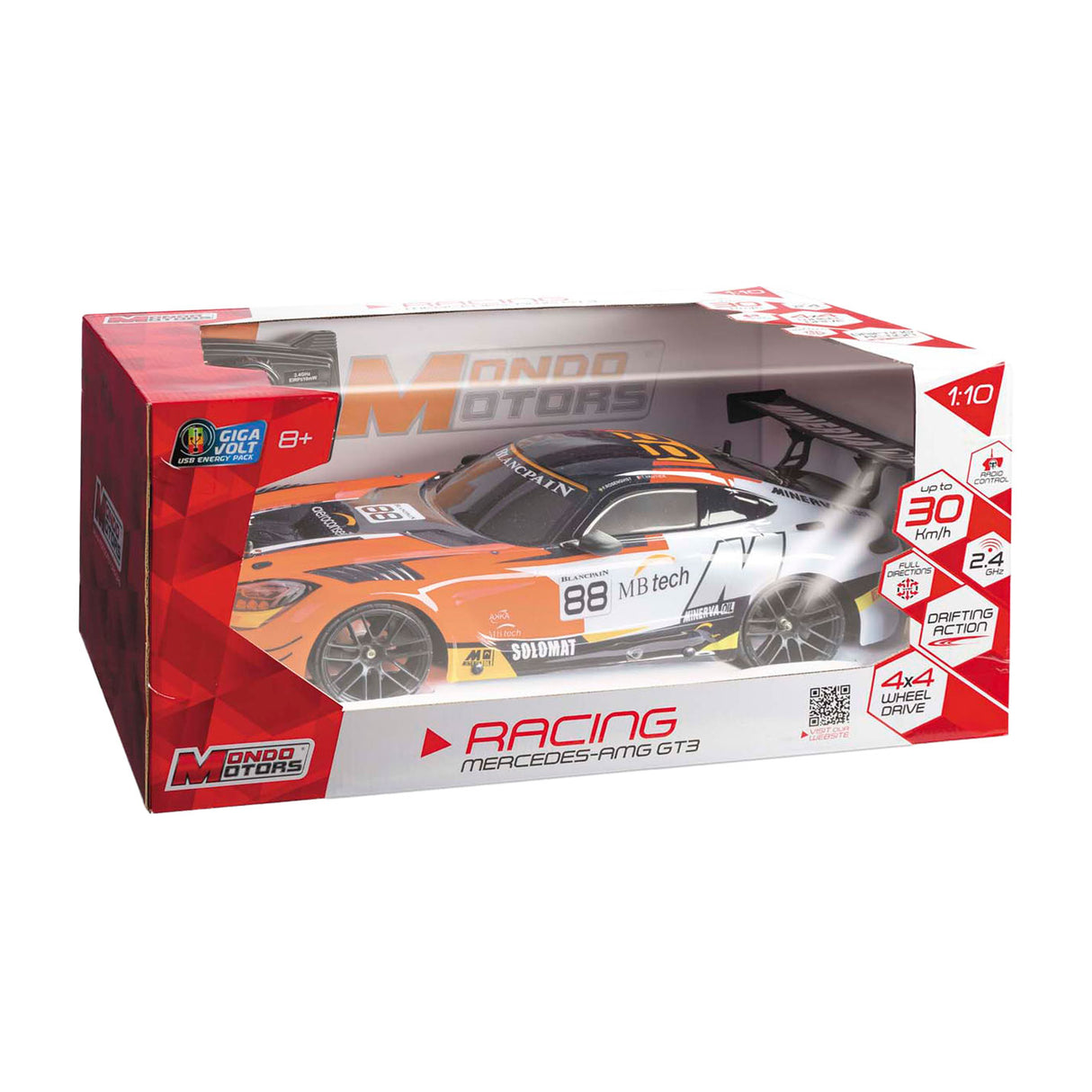 Mondo Motors RC Auto Mercedes AMG GT 3 Drift 22, Scale 1:10