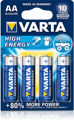 Varta AA LR06 Penlite Alkaline por 4 piezas en el mapa