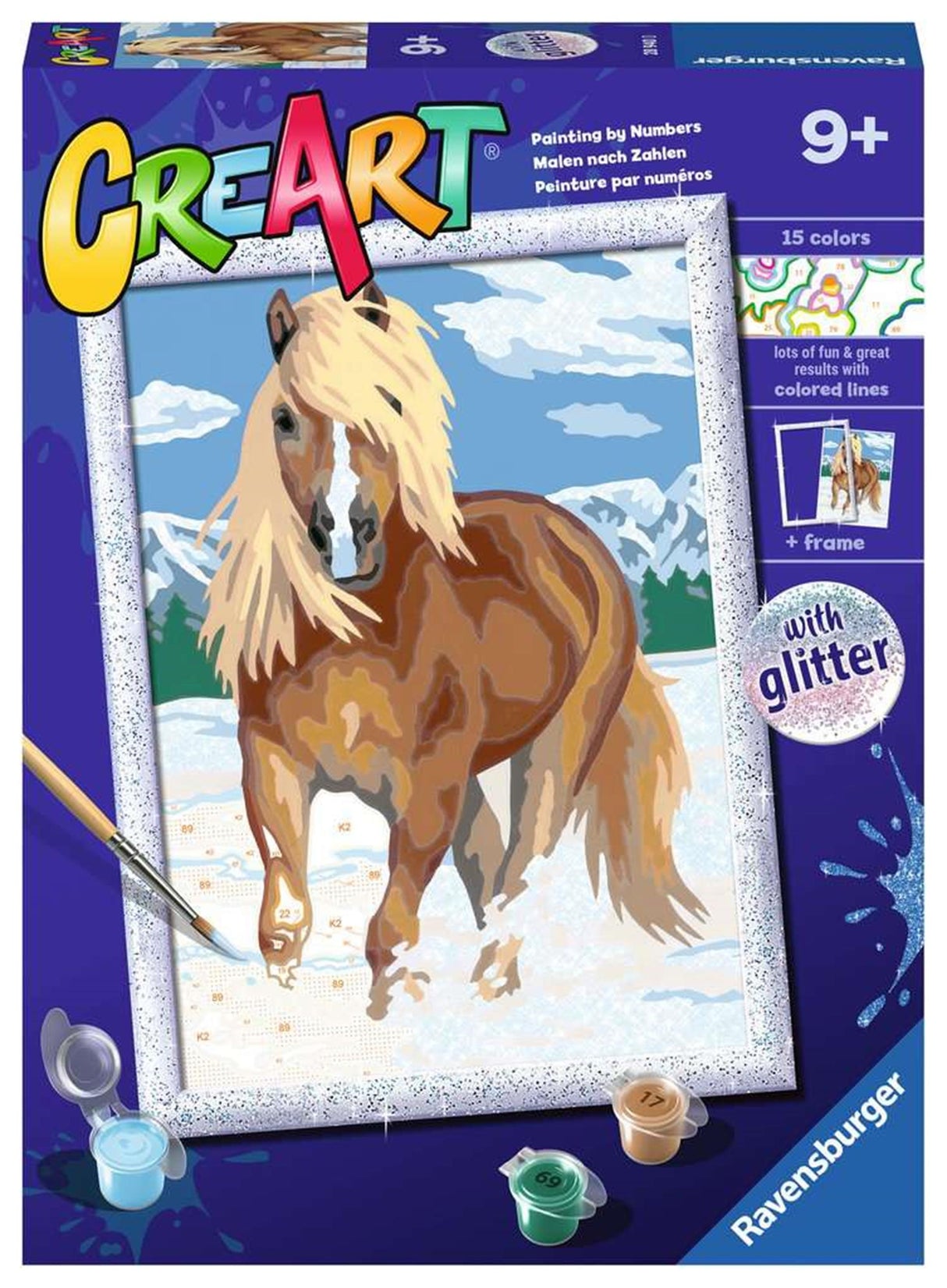 Ravensburger Kreart Gemälde von Nummer Het Koninklijke Pferd