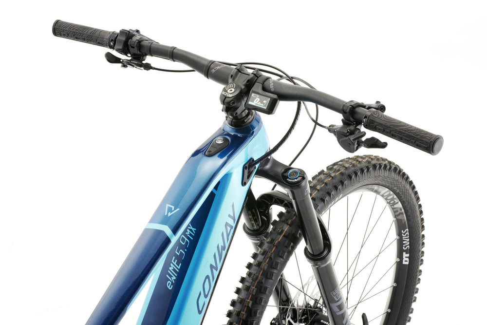 Conway Elektro-MTB vollgefedert EWME 5,9 MX Mod. 24 E-Bike konw. ewme 5,9 mx 29 41 voll sus.turq. Kappe.