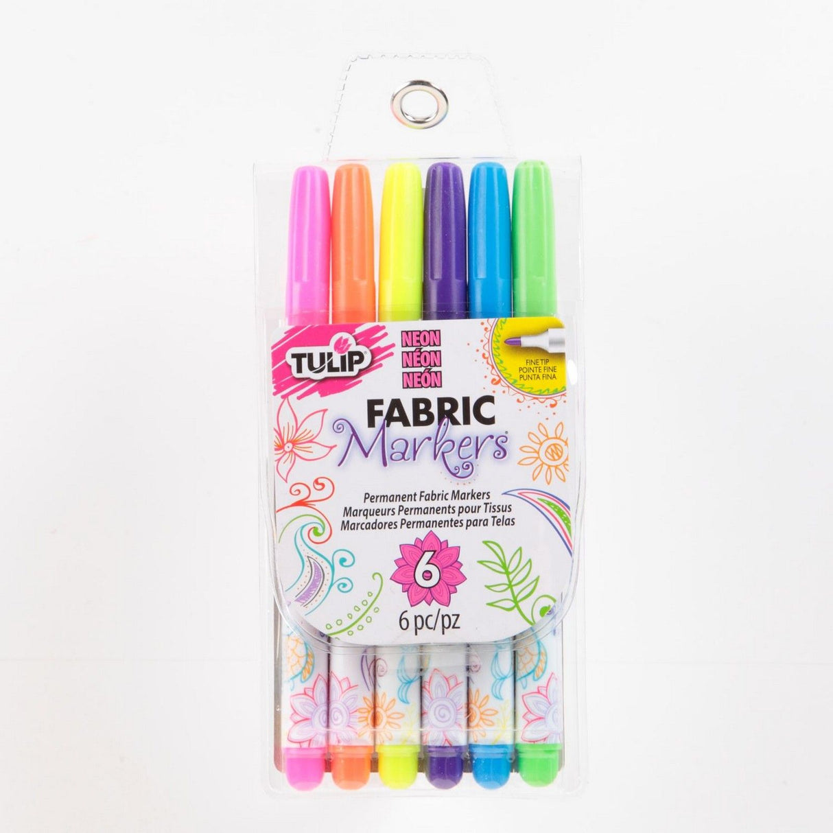 Tulpe • Stoffmarker fein neon 6St