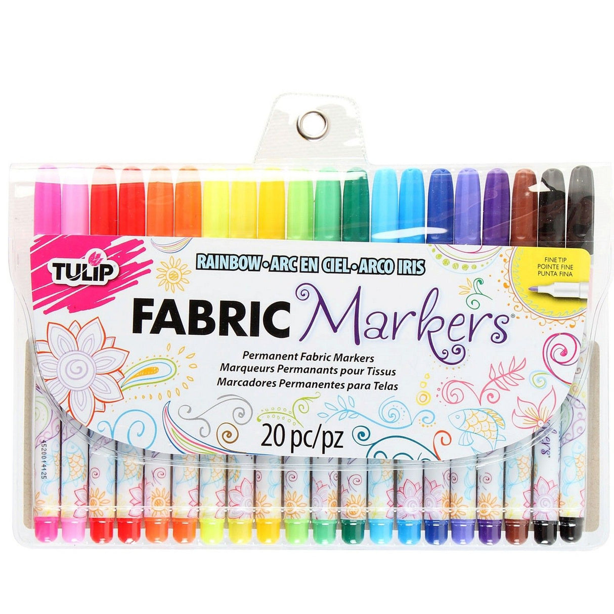 Tulpe • Textilmarker Regenbogen 20 Stk.
