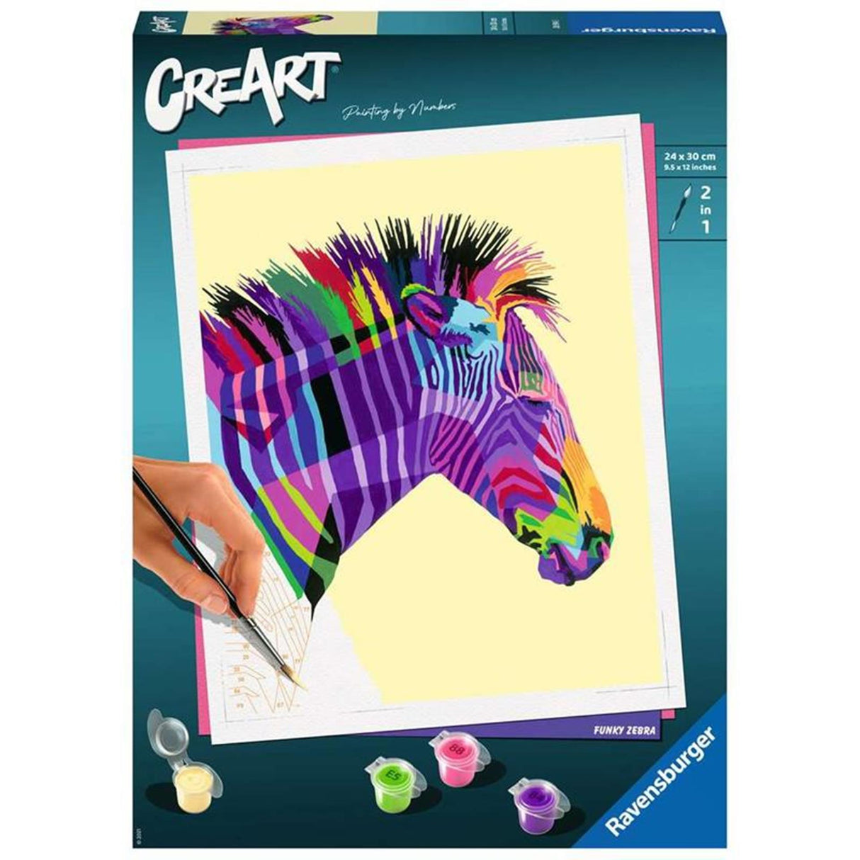 Ravensburger Creart Malen nach Zahlen – Zebra