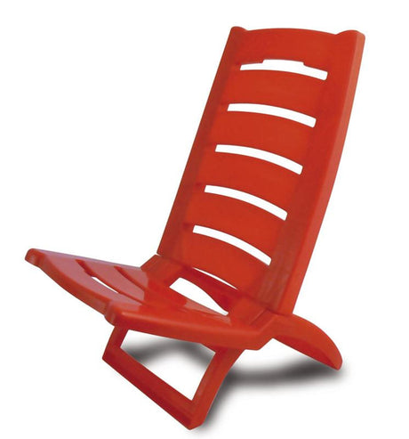 Adriatic Strandkorb klappbar aus Kunststoff 80x38cm rot