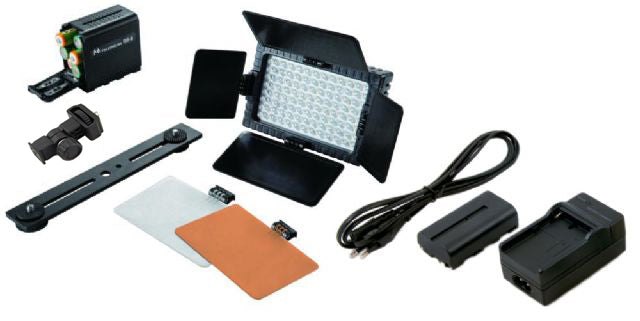 Falcon Eyes LED-Lampe Set dimmbare DV-96V-K2 inkl. Batterie