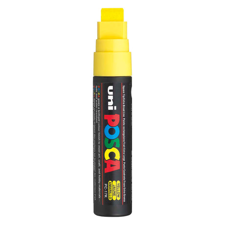Uni Posca Farbmarker 17k Gelb – Blockspitze 15mm