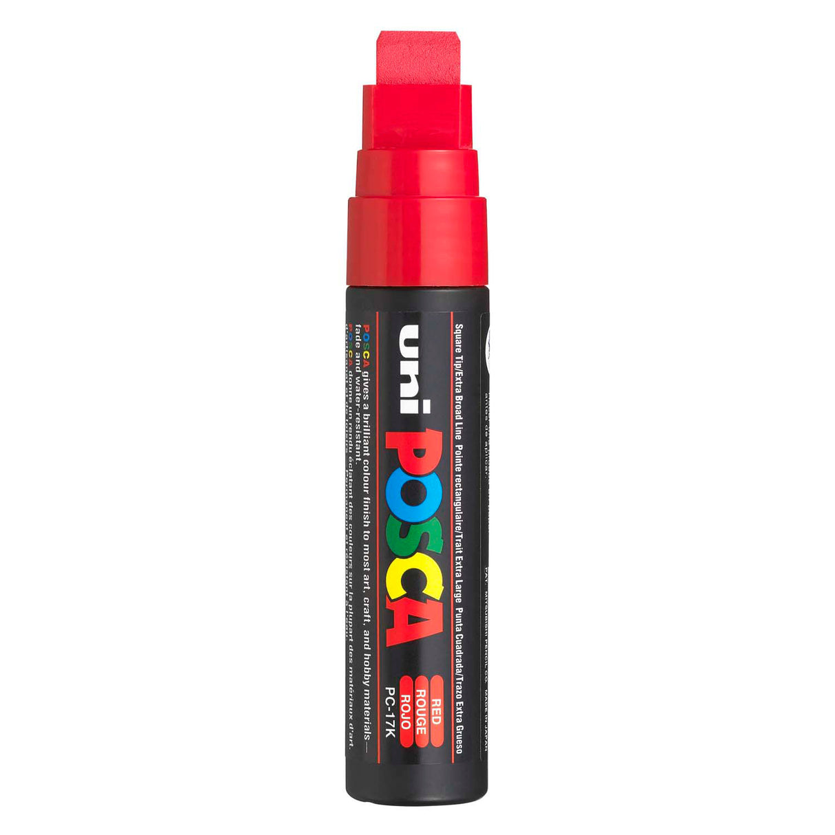 Posca Uni-Farbmarker 17k rot – Blockspitze 15 mm