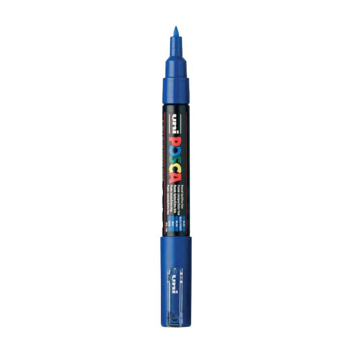 Uni Posca Farbmarker 1 mc dunkelblau – konische Spitze – 1 mm