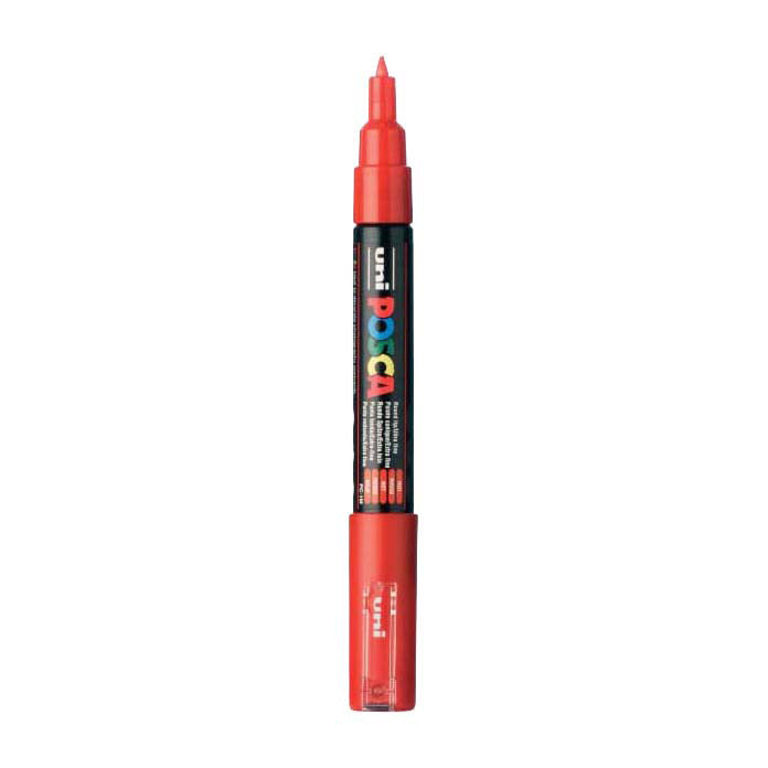 Uni Posca Farbmarker 1mc rot – konische Spitze – 1 mm
