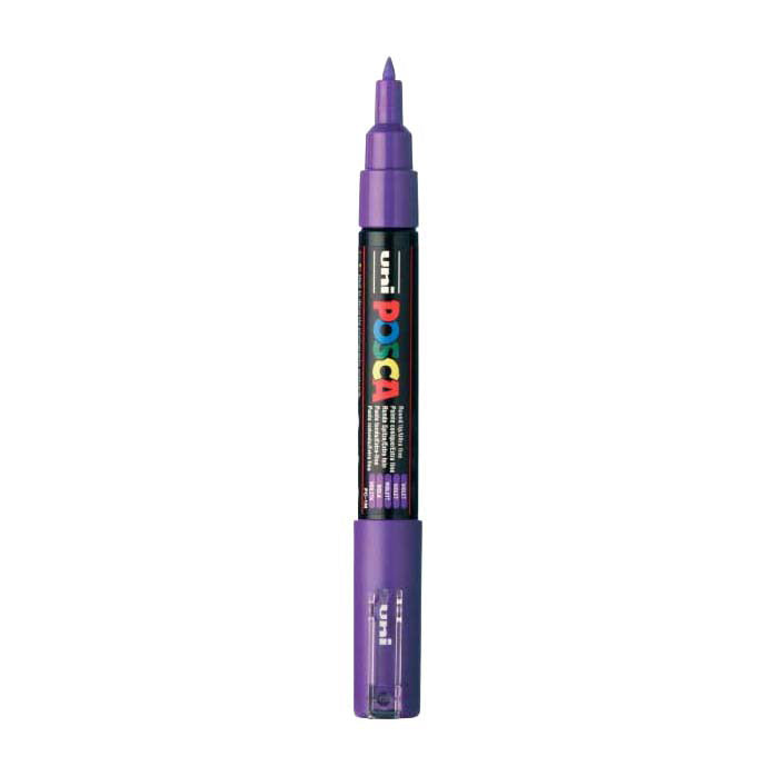 Uni Posca Farbmarker 1mc lila – konische Spitze – 1 mm