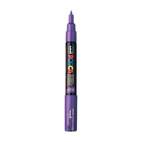 Uni-Posca Posca-Marker, Größe PC-1m, Strichstärke 0,7 mm, extrafein, violett, 1 Stück