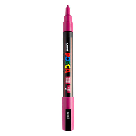 Uni posca pc3m acrylmarker fuchsia - ronde punt tot 1,3 mm