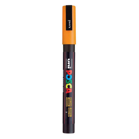 Uni-Posca Posca-Marker, Größe PC-3m, Strichbreite 0,9–1,3 mm, fein, leuchtend gelb, 1 Stück