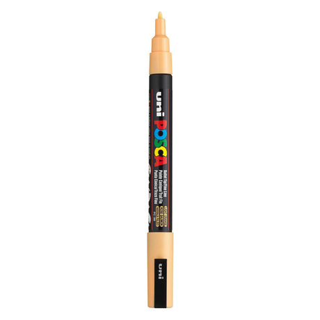 Uni-Posca-Posca-Marker, Größe PC-3 m, Strichbreite 0,9–1,3 mm, fein, hellorange, 1 Stück