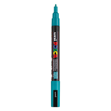 Uni-Posca Posca-Marker, Größe PC-3m, Strichbreite 0,9–1,3 mm, fein, smaragdgrün, 1 Stück