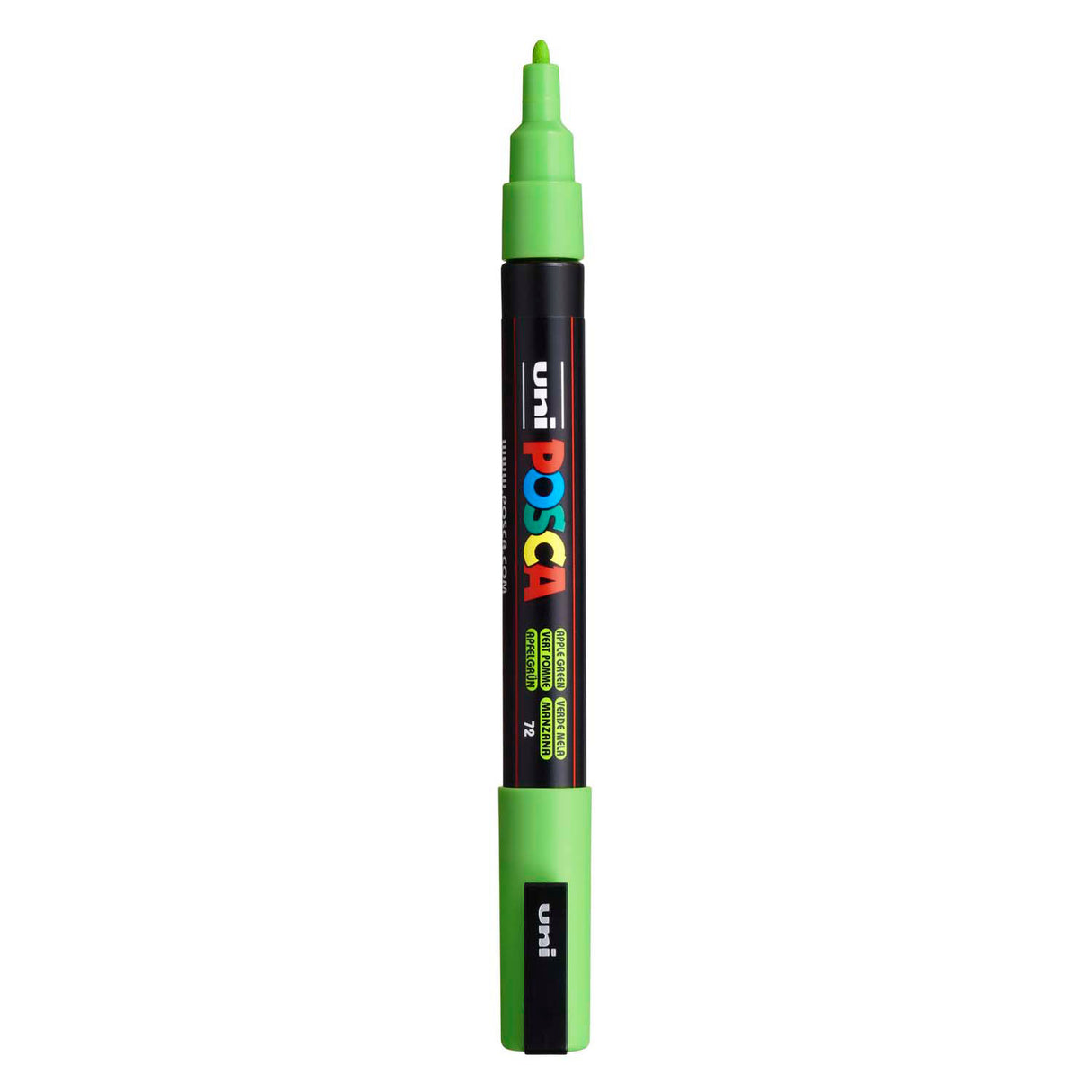 Uni-posca Posca-Marker, Größe PC-3m, Strichbreite 0,9-1,3 mm, fein, apfelgrün, 1 Stück