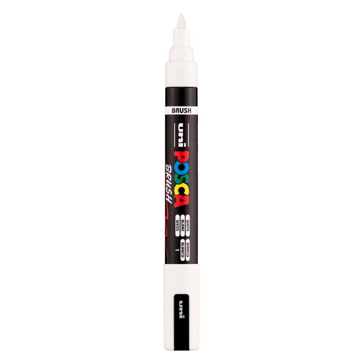 Uni Posca Pinselmarker pc5br weiß – Pinselspitze 1–4 mm