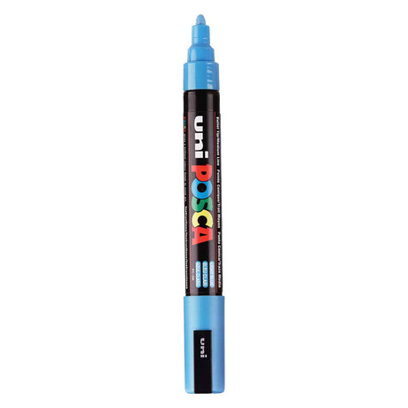Uni Posca Lackmarker PC5m Hellblau – konische Spitze 2,5 mm