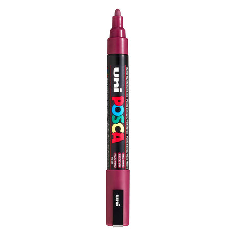 Uni-Posca-Posca-Marker, Größe PC-5 m, Strichbreite 2,5 mm, mittel, Rotwein, 1 Stück