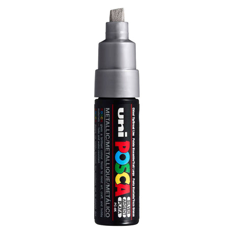 Uni-Posca Posca-Marker, Größe PC-8k, Strichstärke 8 mm, breit, Silber, 1 Stück
