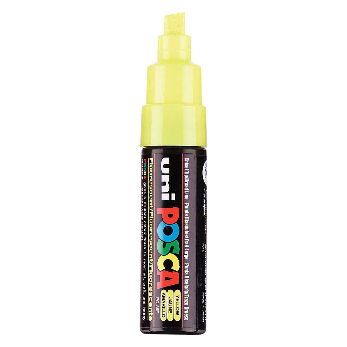 Uni-Posca Posca-Marker, Größe PC-8k, Strichstärke 8 mm, breit, gelb, 1 Stück