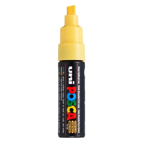 Uni-Posca Posca-Marker, Größe PC-8k, Strichstärke 8 mm, breit, strohgelb, 1 Stück