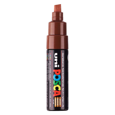 Uni-Posca Posca-Marker, Größe PC-8k, Strichstärke 8 mm, breit, braun, 1 Stück
