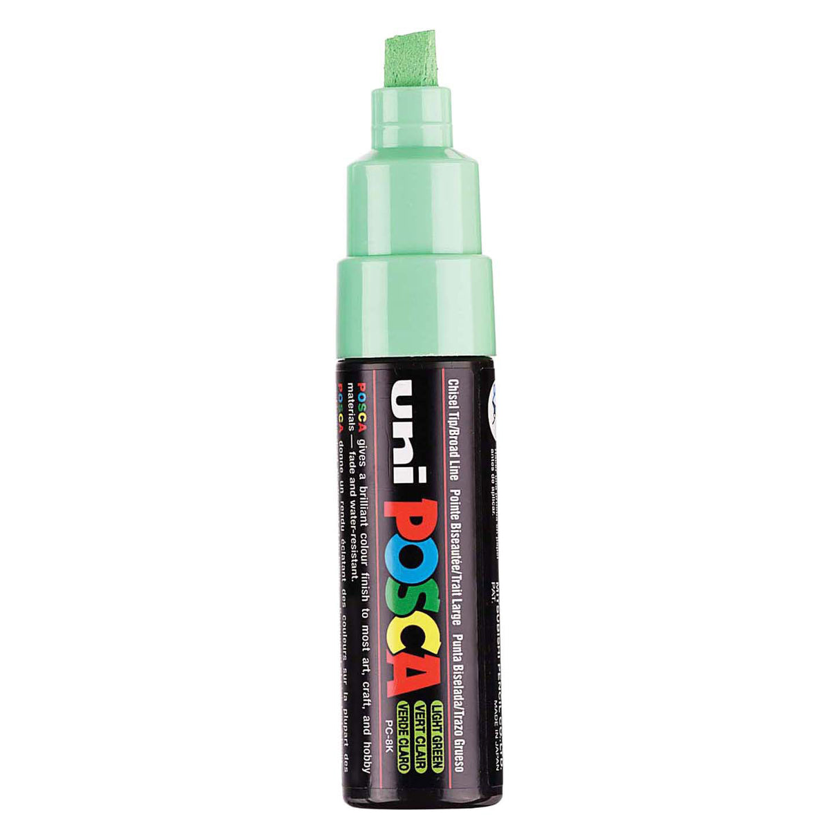 Uni-Posca Posca-Marker, Größe PC-8k, Strichstärke 8 mm, breit, hellgrün, 1 Stück