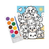 Graine creative graine schilderen op nummer set honden - incl. acrylverf en penseel
