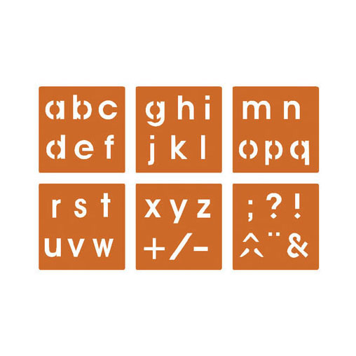 Graine kreative Graine-Vorlagen Alphabet klein