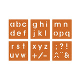 Graine creative graine sjablonen alfabet klein