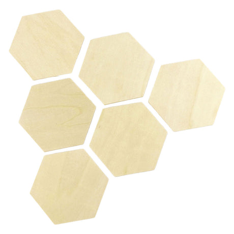 Graine kreative Graine-Holz-Sechseckformen – 6 Stück.