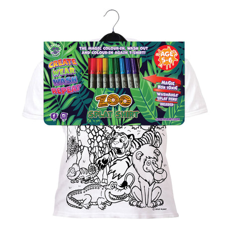 Splat Planet T-Shirt Farbset Zoo 5 - 6 Jahre