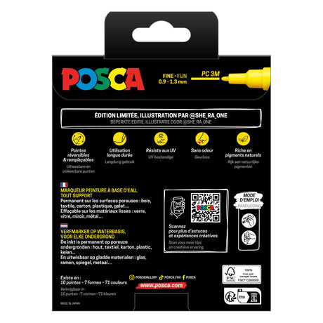 Uni posca markers pc3m set manga hero - 8st.