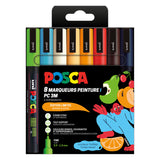 Uni Posca Marker pc3m Set fruchtige Farben - 8 Stk.
