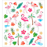 Creativ Firmenaufkleber, Flamingo, Blatt 15x16,5 cm, ca. 37 Stück, 1 Blatt