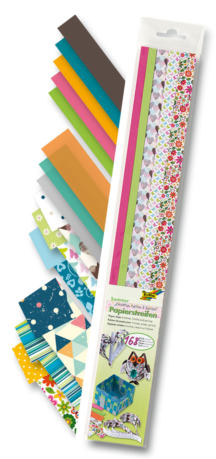 Folia • Papierstreifen x168 sortiert Sommer